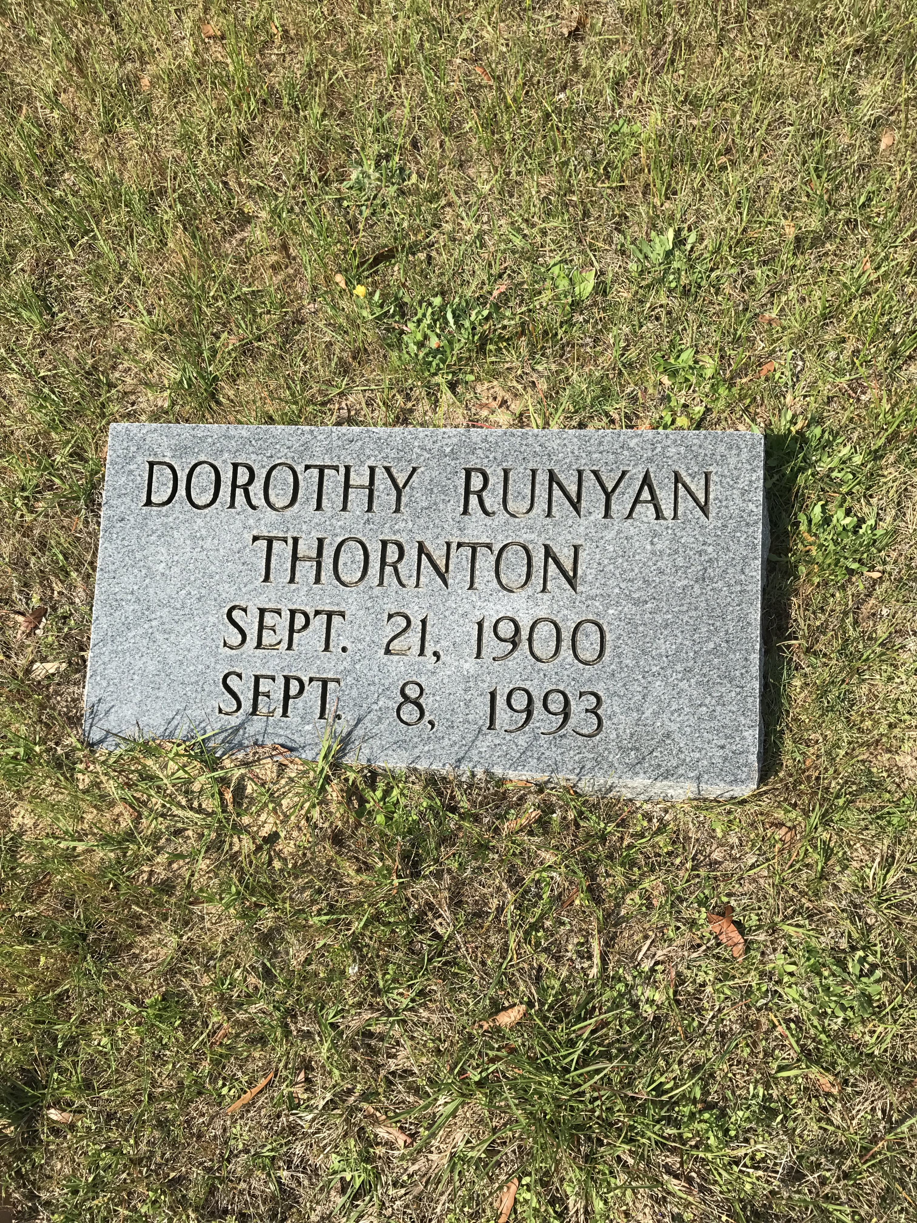 Dorothy Beers Runyan Thornton